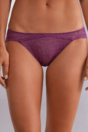 Intimissimi Low Rise Blonder Panties Lilla | SN-ITMSM57607