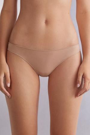 Intimissimi Low Rise Bomull Panties Beige | SN-ITMSM57599