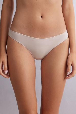 Intimissimi Low Rise Bomull Panties Beige | SN-ITMSM57601