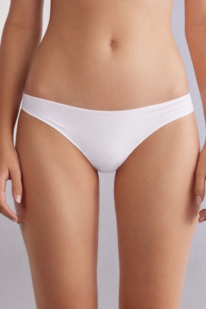 Intimissimi Low Rise Bomull Panties Hvite | SN-ITMSM57585
