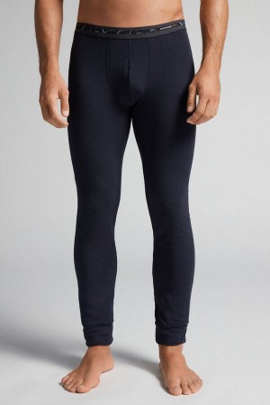 Intimissimi Modal-cashmere Leggings Blå | SN-ITMSM58672