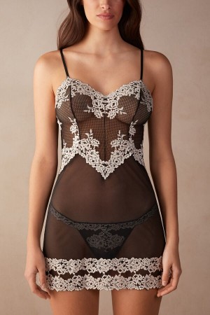 Intimissimi Pretty Flowers Babydoll Multicolor | SN-ITMSM57805