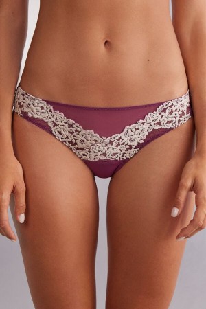 Intimissimi Pretty Flowers Brazilian Lilla | SN-ITMSM57495