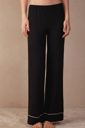 Intimissimi Pretty Flowers Full Length Modal Pants Multicolor | SN-ITMSM58196