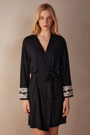 Intimissimi Pretty Flowers Modal Robe Multicolor | SN-ITMSM58419