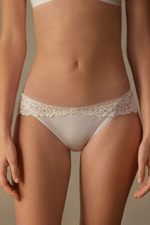 Intimissimi Pretty Flowers Panties Beige | SN-ITMSM57579
