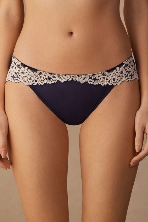 Intimissimi Pretty Flowers Panties Blå | SN-ITMSM57534