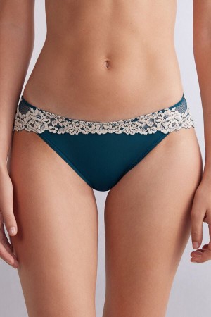 Intimissimi Pretty Flowers Panties Blå | SN-ITMSM57619