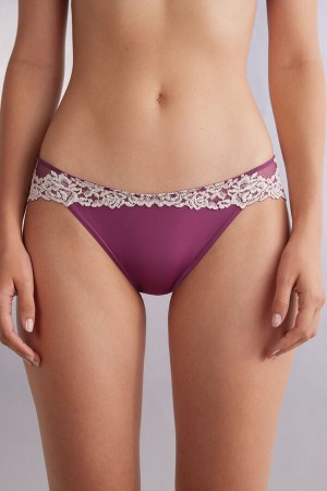 Intimissimi Pretty Flowers Panties Lilla | SN-ITMSM57622