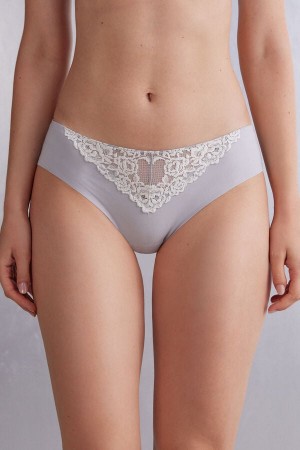 Intimissimi Pretty Flowers Seamless Bomull Panties Hvite | SN-ITMSM57624