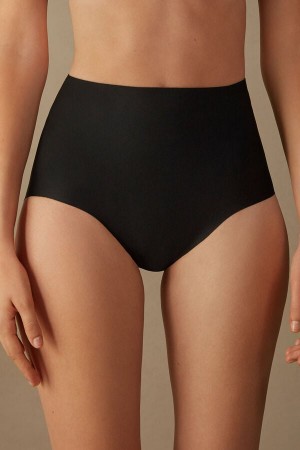 Intimissimi Raw-cut Microfiber Briefs Svarte | SN-ITMSM57772