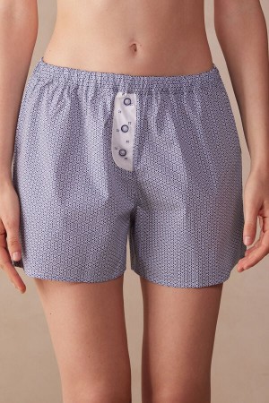 Intimissimi Santorini View Bomull Cloth Shorts Multicolor | SN-ITMSM58367