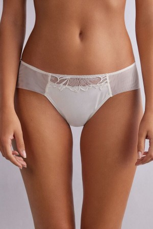 Intimissimi Satin Darlings Panties Hvite | SN-ITMSM57626