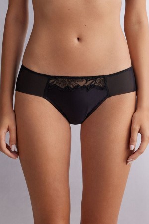 Intimissimi Satin Darlings Panties Svarte | SN-ITMSM57628