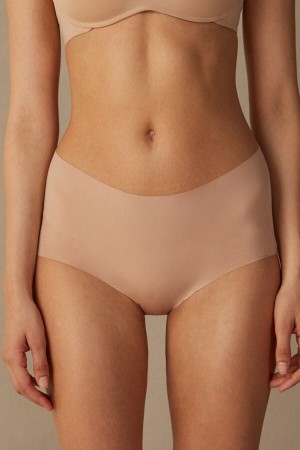 Intimissimi Seamless Microfiber Hipster Beige | SN-ITMSM57658