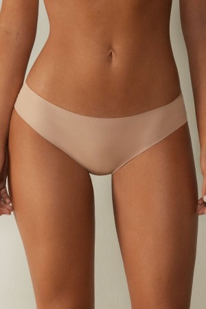 Intimissimi Seamless Supima® Bomull Panties Beige | SN-ITMSM57648