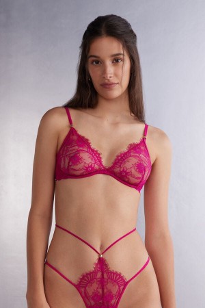 Intimissimi Sensual Flowers Balconette Bra Rosa | SN-ITMSM57344