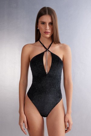 Intimissimi Shooting For The Star Velvet Bodysuit Multicolor | SN-ITMSM58170