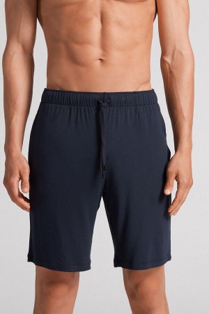 Intimissimi Silk And Modal Shorts Blå | SN-ITMSM58743