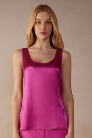 Intimissimi Silk And Modal Tank Top Rosa | SN-ITMSM57979