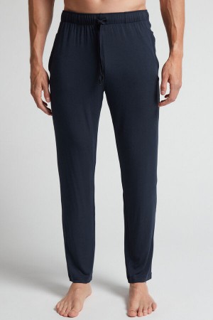 Intimissimi Silk And Modal Trousers Blå | SN-ITMSM58669
