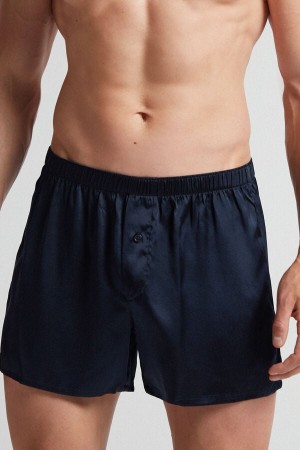 Intimissimi Silk Boxers Blå | SN-ITMSM58481