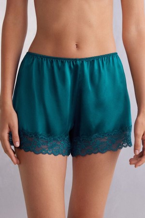 Intimissimi Silk Shorts Blå | SN-ITMSM58375