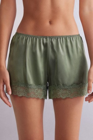 Intimissimi Silk Shorts Grønn | SN-ITMSM58373
