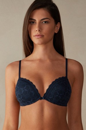 Intimissimi Silvia Push-up Bra In Blonder Blå | SN-ITMSM56758