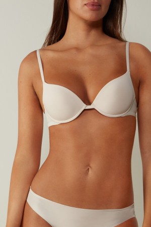 Intimissimi Simona Microfiber Super Push-up Bra Beige | SN-ITMSM56722