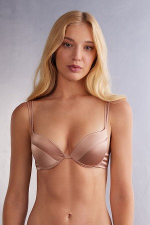 Intimissimi Simona Super Push-up Bra In Silk Beige | SN-ITMSM56775
