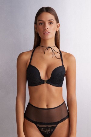 Intimissimi Sinful Fantasies Monica Push-up Bra Svarte | SN-ITMSM56792