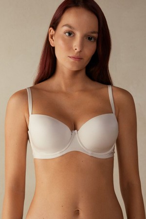 Intimissimi Sofia Balconette Bra In Ultralight Microfiber Beige | SN-ITMSM56474