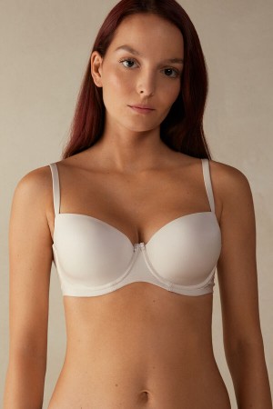 Intimissimi Sofia Balconette Bra In Ultralight Microfiber Beige | SN-ITMSM57227