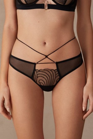 Intimissimi Steal The Show Thong Svarte | SN-ITMSM57729