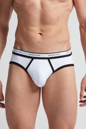 Intimissimi Stretch Supima® Bomull Brief With Logo Detail Multicolor | SN-ITMSM58558