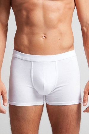 Intimissimi Supima® Bomull Loose Fit Boxers Hvite | SN-ITMSM58507