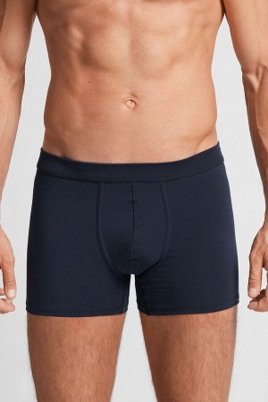 Intimissimi Supima® Bomull Loose Fit Boxers Blå | SN-ITMSM58514