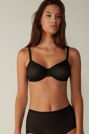 Intimissimi Sveva Invisible Touch Balconette Bra Svarte | SN-ITMSM57177