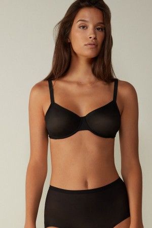 Intimissimi Sveva Invisible Touch Balconette Bra Svarte | SN-ITMSM56422