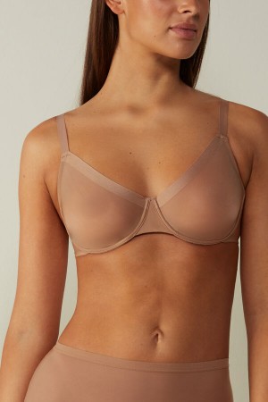 Intimissimi Sveva Invisible Touch Balconette Bra Beige | SN-ITMSM56423