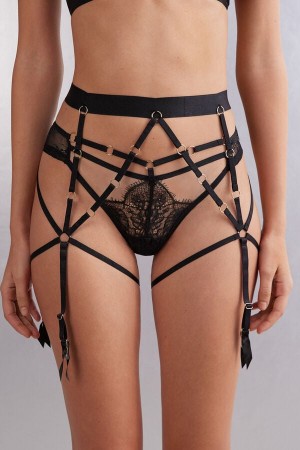 Intimissimi The Game Of Seduction Garter Belt Svarte | SN-ITMSM57899