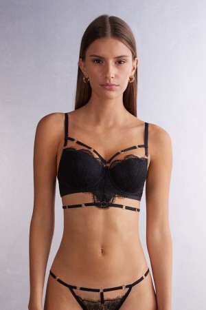 Intimissimi The Game Of Seduction Sofia Balconette Bustier Svarte | SN-ITMSM57859