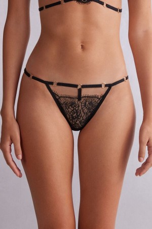 Intimissimi The Game Of Seduction String Panties Svarte | SN-ITMSM57636