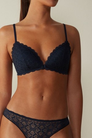 Intimissimi Tiziana Triangle Bra In Blonder Blå | SN-ITMSM56638