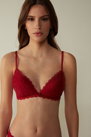 Intimissimi Tiziana Triangle Bra In Blonder Rød | SN-ITMSM56659