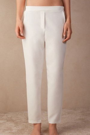 Intimissimi Trousers With Pockets Hvite | SN-ITMSM58185