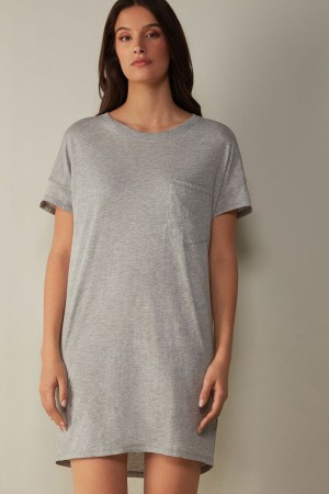 Intimissimi Ultrafresh Supima® Bomull Nightdress Grå | SN-ITMSM58398