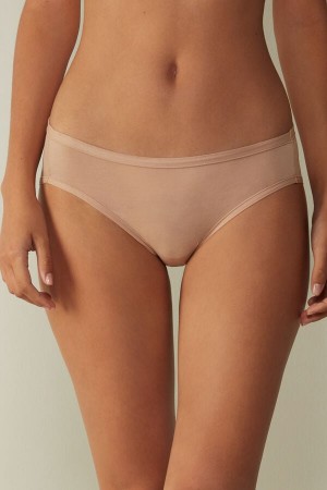 Intimissimi Ultralight Supima® Bomull Briefs Beige | SN-ITMSM57538