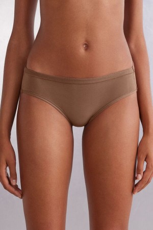 Intimissimi Ultralight Supima® Bomull Briefs Beige | SN-ITMSM57539